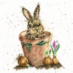 Bothy Threads XHD16 Wrendale Designs Bath Time Rabbit Counted Cross Stitch  Kit by Hannah Dale 